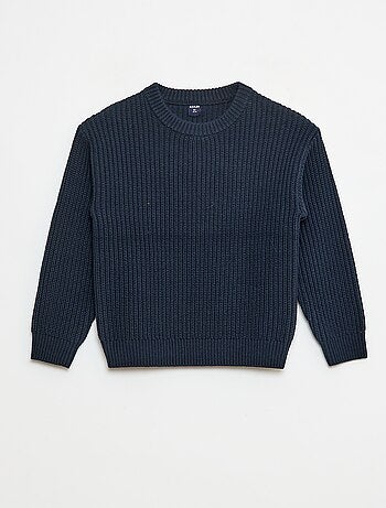 Maglione in maglia con motivo color block