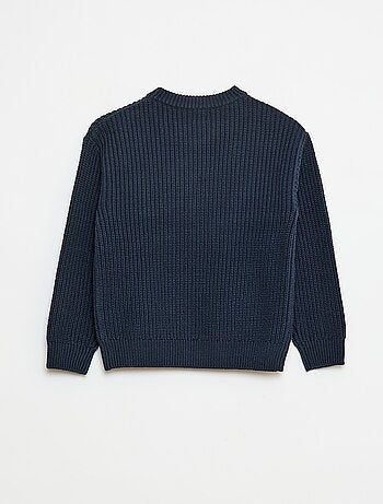 Maglione in maglia con motivo color block