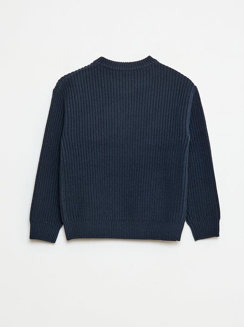 Maglione in maglia con motivo color block - Kiabi