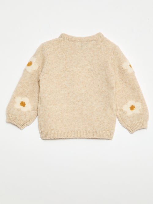 Maglione in maglia con motivo fantasia - Kiabi