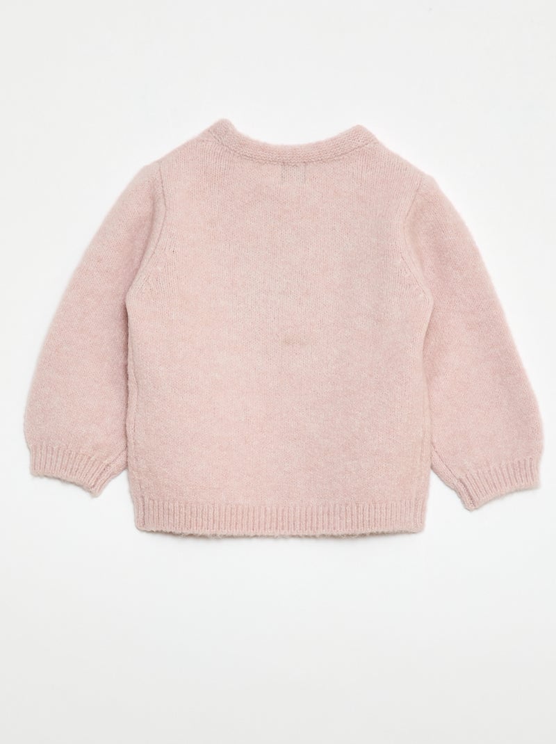 Maglione in maglia con motivo fantasia Rosa - Kiabi