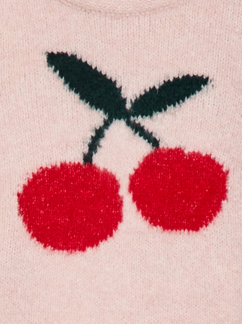 Maglione in maglia con motivo fantasia Rosa - Kiabi
