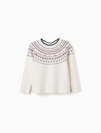 Maglione in maglia con motivo jacquard