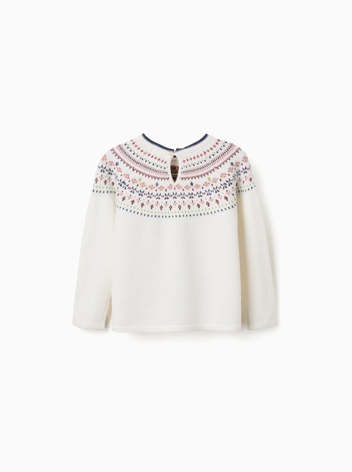 Maglione in maglia con motivo jacquard - Kiabi