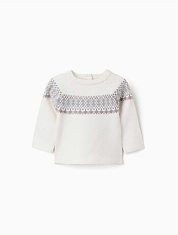 Maglione in maglia con motivo jacquard