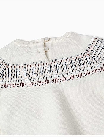 Maglione in maglia con motivo jacquard