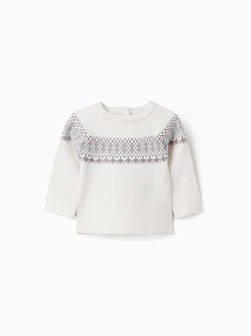 Maglione in maglia con motivo jacquard - Kiabi