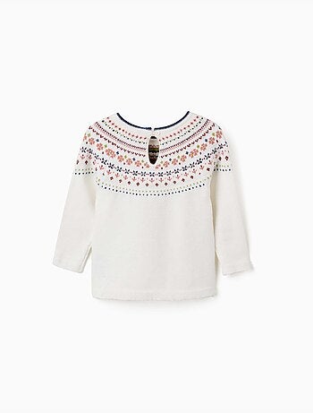 Maglione in maglia con motivo jacquard
