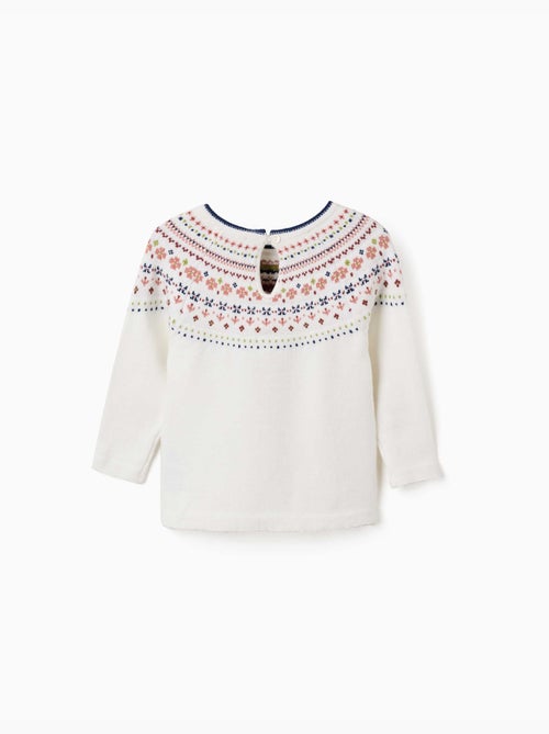 Maglione in maglia con motivo jacquard - Kiabi