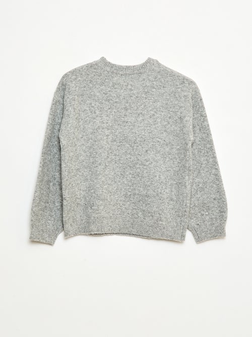 Maglione in maglia con nodo in maglia a trecce sul davanti - Kiabi