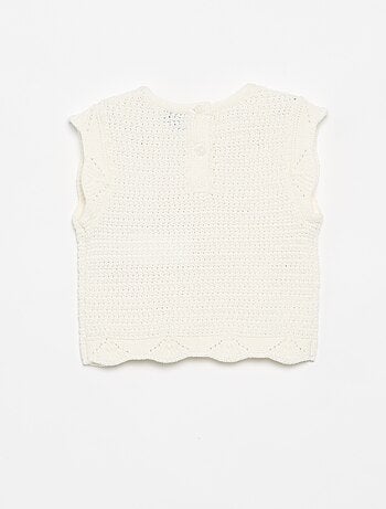 Maglione in maglia con ricami a 'cuori'