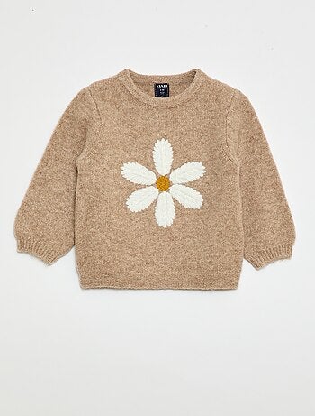 Maglione in maglia con ricamo