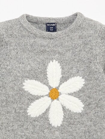Maglione in maglia con ricamo
