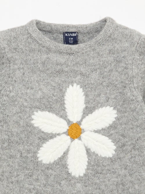 Maglione in maglia con ricamo - Kiabi