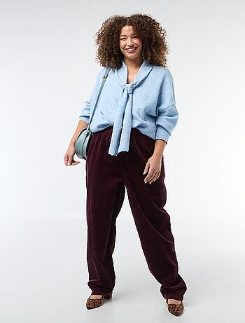 Maglione in maglia con sciarpa integrata