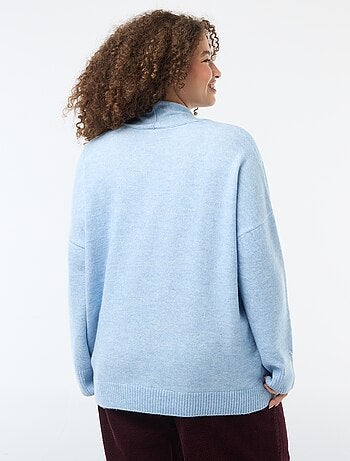 Maglione in maglia con sciarpa integrata