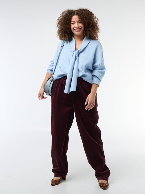 Maglione in maglia con sciarpa integrata - Kiabi