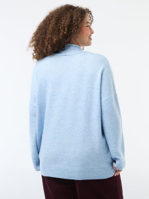 Maglione in maglia con sciarpa integrata - Kiabi