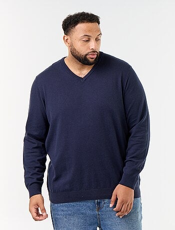 Maglione in maglia con scollo a V