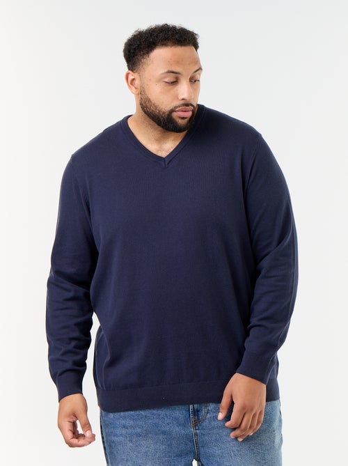 Maglione in maglia con scollo a V - Kiabi