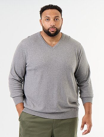 Maglione in maglia con scollo a V