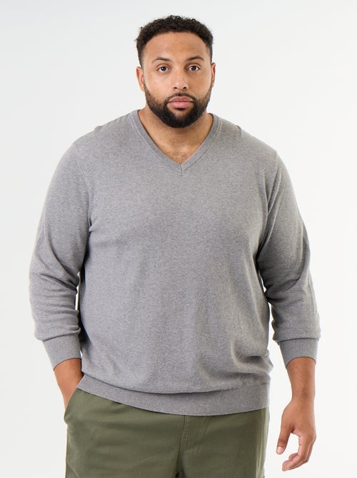 Maglione in maglia con scollo a V - Kiabi