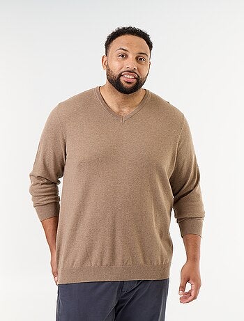 Maglione in maglia con scollo a V