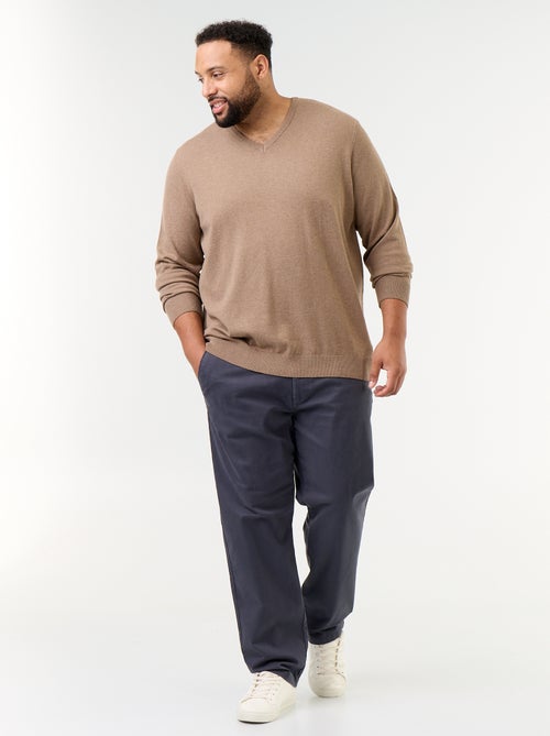 Maglione in maglia con scollo a V - Kiabi
