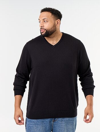 Maglione in maglia con scollo a V