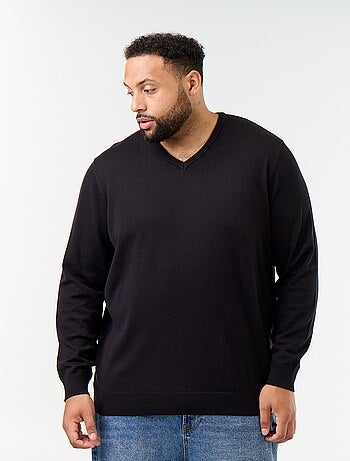 Maglione in maglia con scollo a V