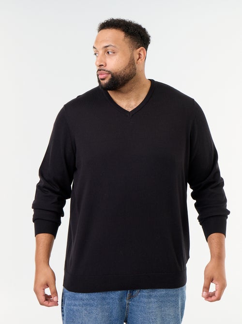 Maglione in maglia con scollo a V - Kiabi