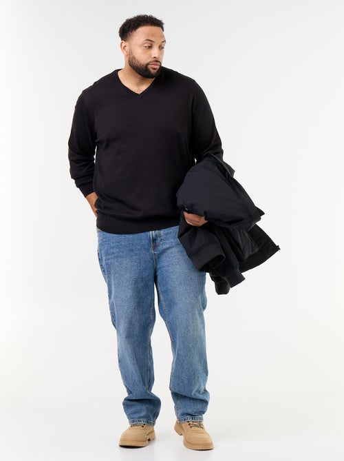 Maglione in maglia con scollo a V - Kiabi