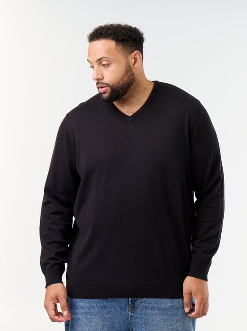 Maglione in maglia con scollo a V - Kiabi