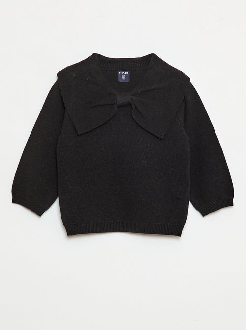 Maglione in maglia con un ampio fiocco decorativo sul davanti - Kiabi