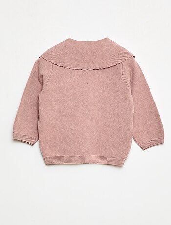 Maglione in maglia con un ampio fiocco decorativo sul davanti