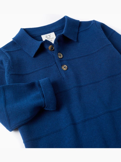 Maglione in maglia di cotone con linee in rilievo - Kiabi