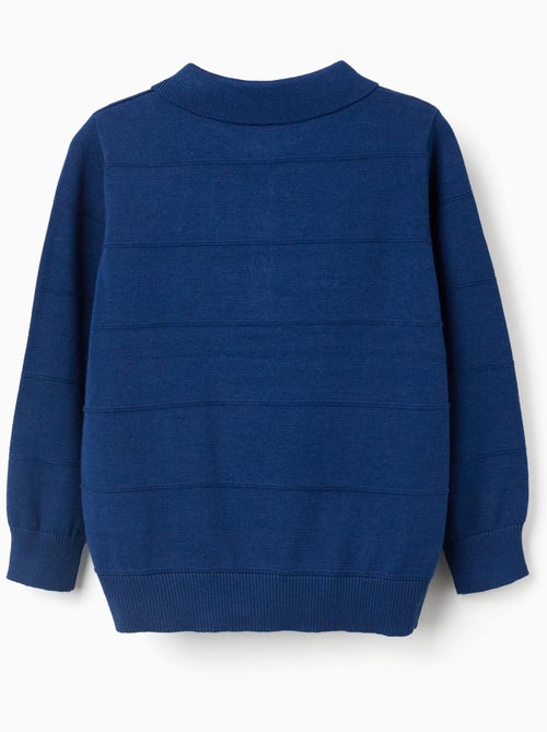 Maglione in maglia di cotone con linee in rilievo - Kiabi