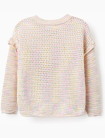 Maglione in maglia di cotone con volant