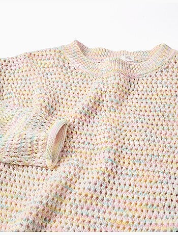 Maglione in maglia di cotone con volant