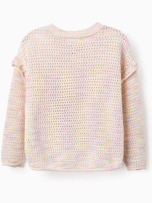 Maglione in maglia di cotone con volant - Kiabi