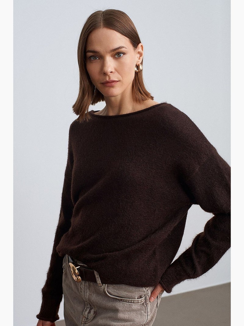Maglione in maglia donna dilvin Marrone cioccolato - Kiabi
