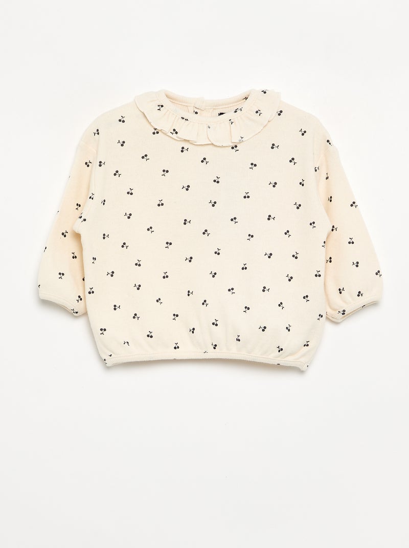 Maglione in maglia doudou Beige - Kiabi
