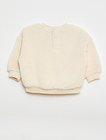 Maglione in maglia effetto orsetto con motivo