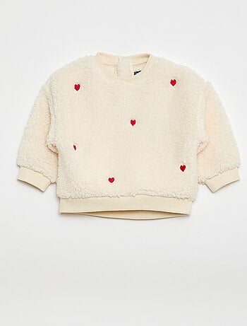 Maglione in maglia effetto orsetto con motivo