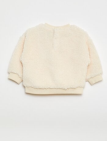 Maglione in maglia effetto orsetto con motivo