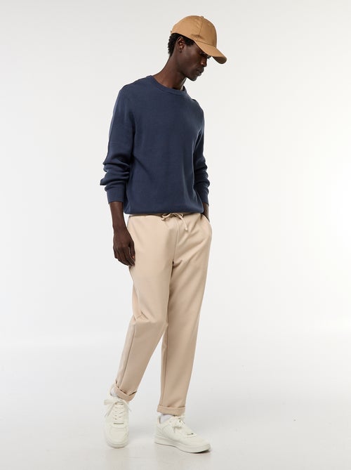 Maglione in maglia fantasia a girocollo - Kiabi