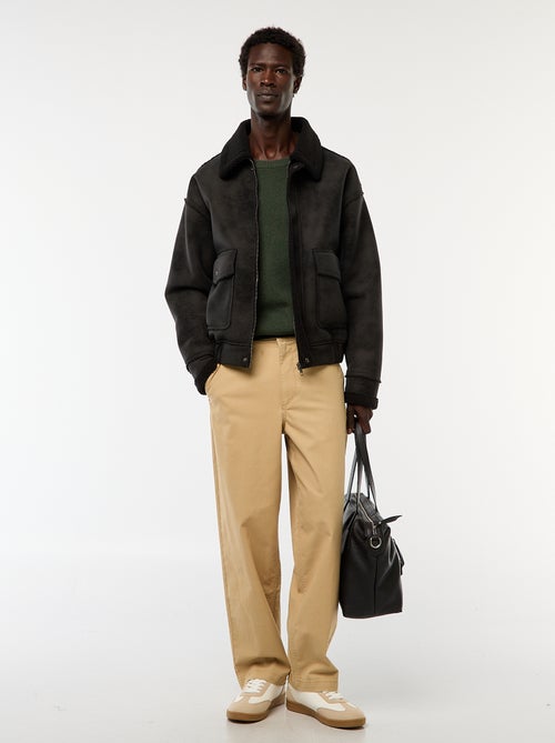 Maglione in maglia fantasia a girocollo - Kiabi