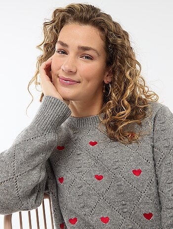 Maglione in maglia fantasia