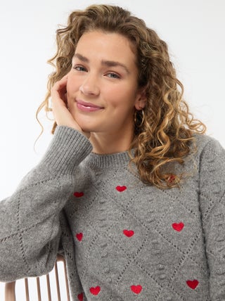 Maglione in maglia fantasia