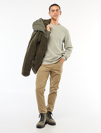 Maglione in maglia fantasia taglio regular